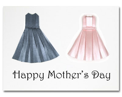 origami mother's day card