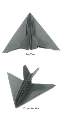 origami stealth aircraft