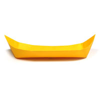 origami long canoe boat
