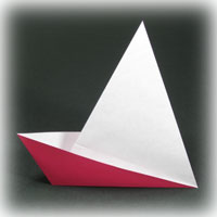 traditional easy origami boat