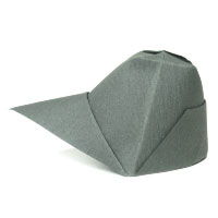 traditional origami cap
