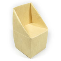 trapezoid paper  chair