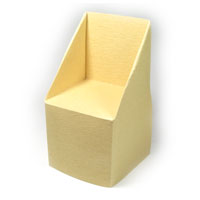 large trapezoid origami chair