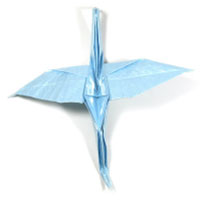 flying origami crane