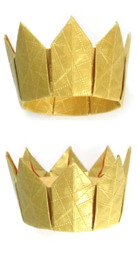 eight-pointed origami crown