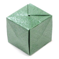 closed paper cube