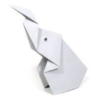 shouting origami elephant