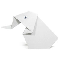 sitting origami elephant