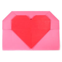 big heart origami cover
