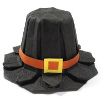 origami pilgrim hat