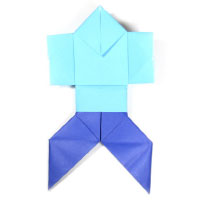 traditional origami man