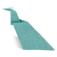 easy origami peacock