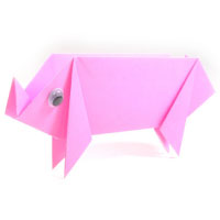 origami pig