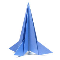 3d origami rocket