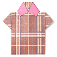 traditional origami shirt