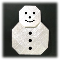 easy origami snowman
