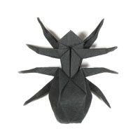Traditional origami spider