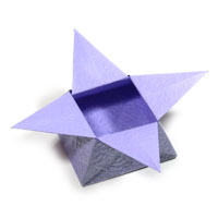 classic origami box of star