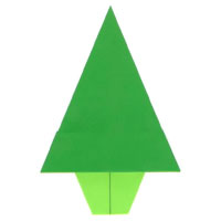 traditional origami christmas tree