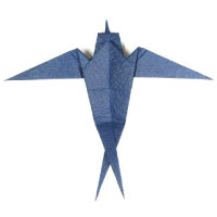 origami swallow