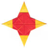 four-heart origami star
