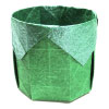 square round origami box