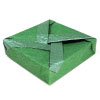 closed flat square origami box