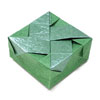 closed origami box