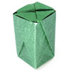 closed tall origami box II