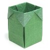 trash origami box