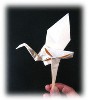 flying origami crane II