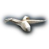 flying origami crane III