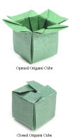 origami closable cube