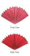 peacock origami fan