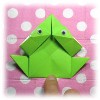 traditional jumping origami frog