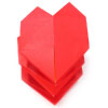 origami heart spring