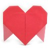 origami heart with two legs