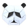 origami panda face