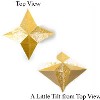 3d four-pointed origami paper star