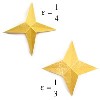 easy embossed four-pointed origami paper star