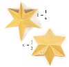easy embossed six-pointed origami paper star