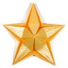 embossed five-pointed origami paper star