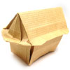 3D origami temple