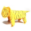 3d origami tiger