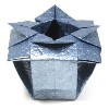 verdi origami vase