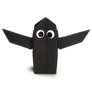 origami ghost for Halloween