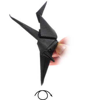 26th picture of origami witch for Halloween