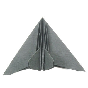 origami stealth aircraft (top view)