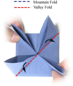 9th picture of simple origami airplane (fighter jet plane)