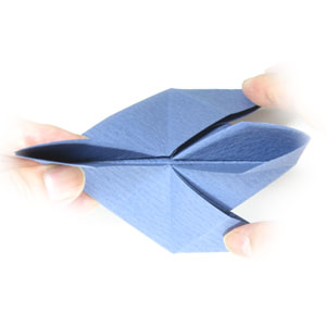 12th picture of simple origami airplane (fighter jet plane)
